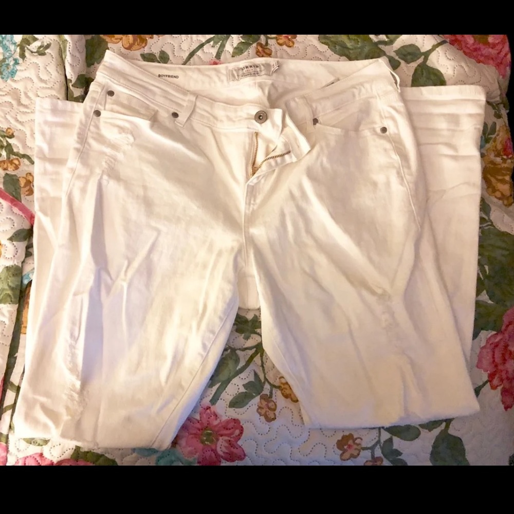 Torrid White Boyfriend Jeans
